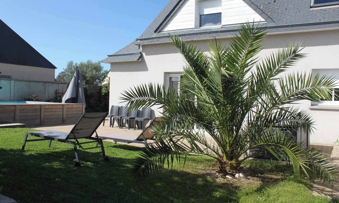 Agon-Coutainville House | Family Paradise: Spacious House with Heated Pool and Beach Proximity