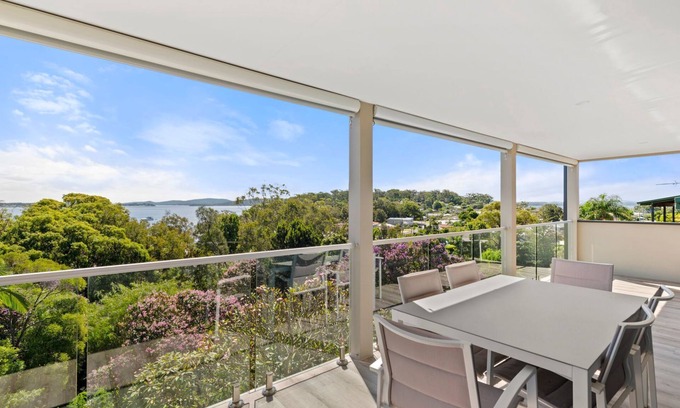 Corlette House | Family Retreat with water views at Corlette