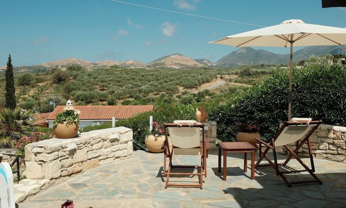 Roumeli House | Fantastic villa with private pool & garden - peace & sea in Roumeli, Crete
