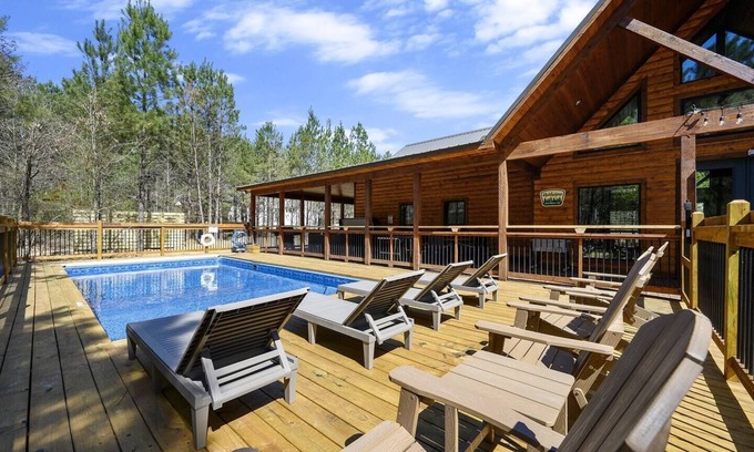 Broken Bow Cabin | Favorite Private Pool Oasis/HEATED POOL option* - Hot Tub, Adventure Zone