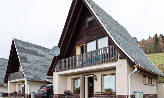 Trusetal House | Ferienhaus mit Terrasse in der Nähe des Rennsteigs