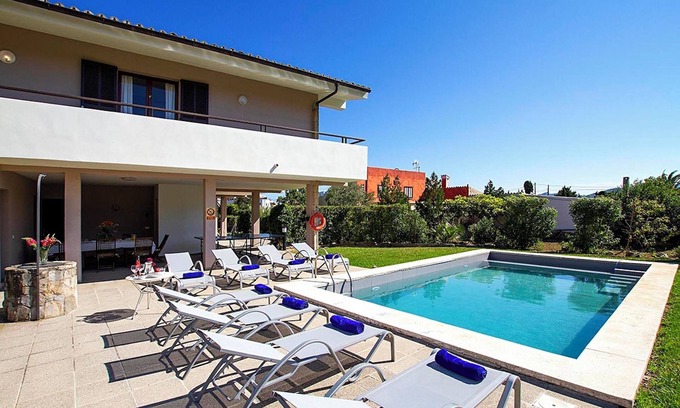 Puerto de Pollensa Villa | Finca Villa Animeta with Mountain View, Pool, Garden & Wi-Fi
