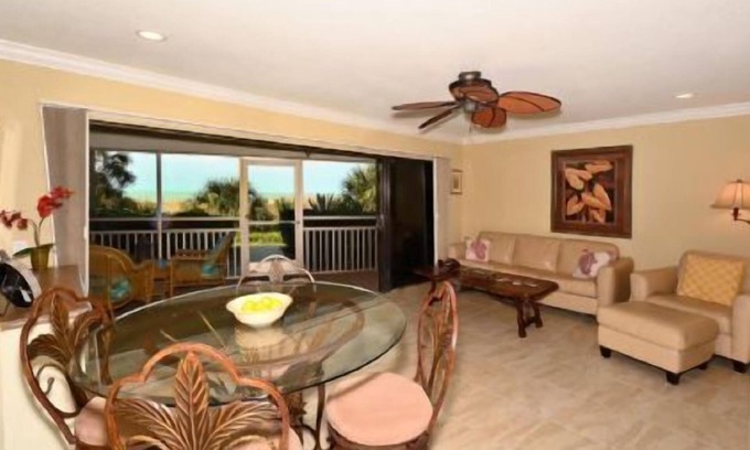 Siesta Key House | Firethorn 111 - 2 Bedroom Condo with Private Beach with lounge chairs & umbrella provided, 2 Pool.