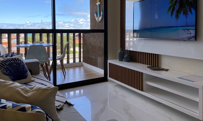 Porto de Galinhas Resort | Flat Modern Style, Foot in the Sand Resort, Full Kitchen, PetFriendly, Air.Cond