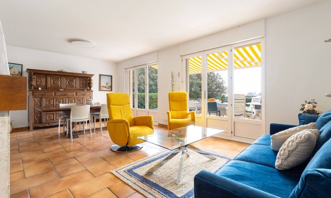 Le Pouliguen House | "fleur de Sel" Komfort-haus für 8 Personen auf Großem Grundstück Direkt am Meer