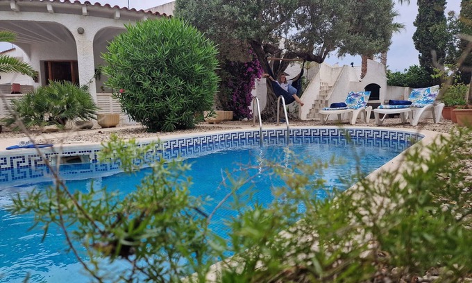 Riumar Ski Chalet | "Flora"@MARISOL: 400m to the beach, private pool, A/C, WiFi, dog beach