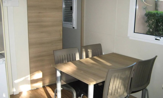Noves Ski Chalet | Flower Camping le Pilon d'Agel * - Chalet Némo Confort 3 rooms 4 people Air-conditioned