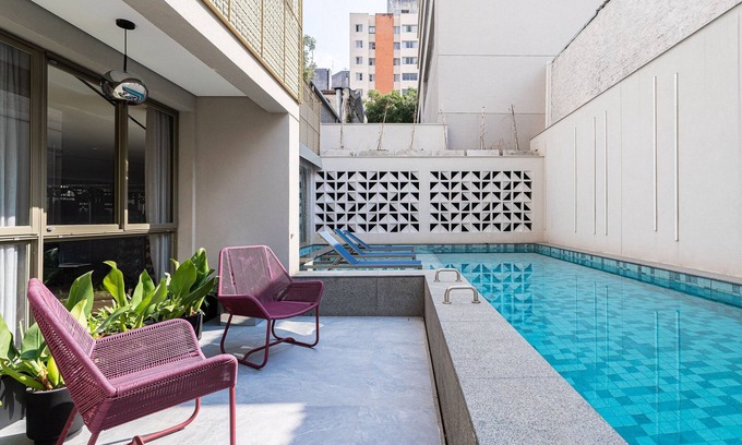 Sao Paulo Apartment | For You Paraiso by Viva - Prédio com piscina e academia próximo ao metrô