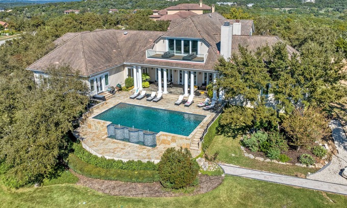 Cross Mountain House | Fortaleza l Luxury 8 BR, 7,000+ sqft Palace on 3 Acres with Pickleball & Basketball Court
