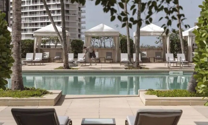 Brickell Hotel | Four Seasons Brickell, King Bed with city and partial ocean view