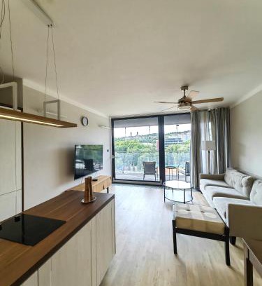 Radlice Apartment | Free Parking Modern Smíchov Apartment With Large Balcony