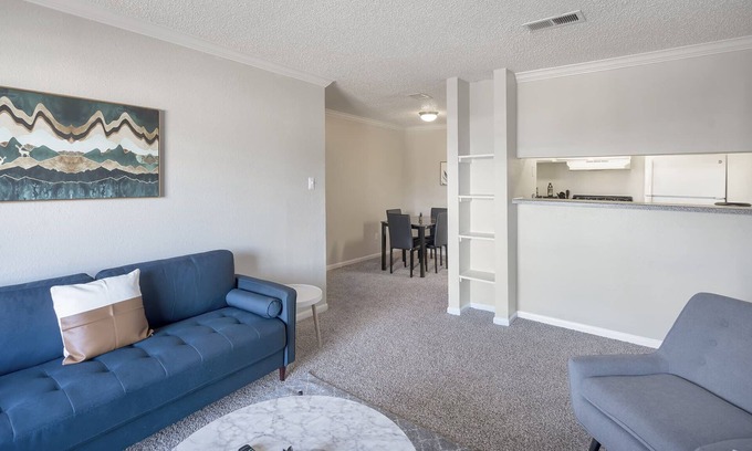 Midland Condo | Fully Equipped Kitchen Midland Apt Fitness Ctr