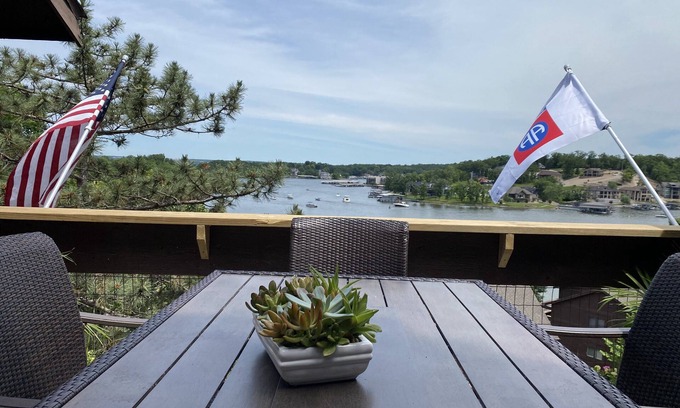 Osage Beach Condo | Fully remodeled top unit condo with great lake views from the deck and balcony.