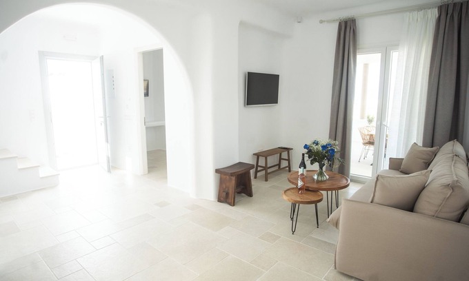 Mykonos Town Apartment | Gaia Mykonos Two-Floor Villa with Jacuzzi