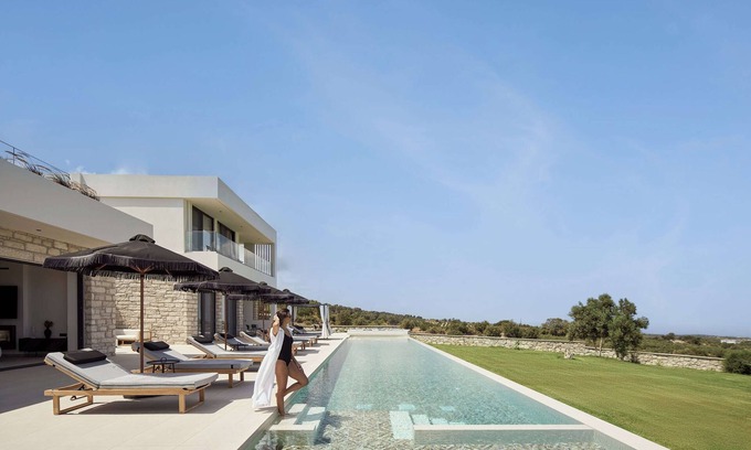 Chamalevri Villa | Gavras Exclusive Villa I, 2 Pools, Gym & SeaViews