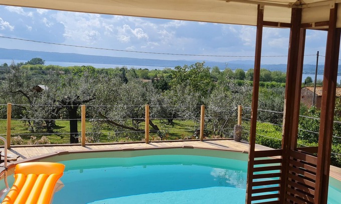 Bolsena Cottage | Giardino Etrusco - with pool and access to private beach