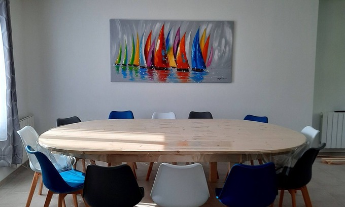 Honfleur House | Gite 14 Pers Centre Honfleur Avec Parking et Jardin