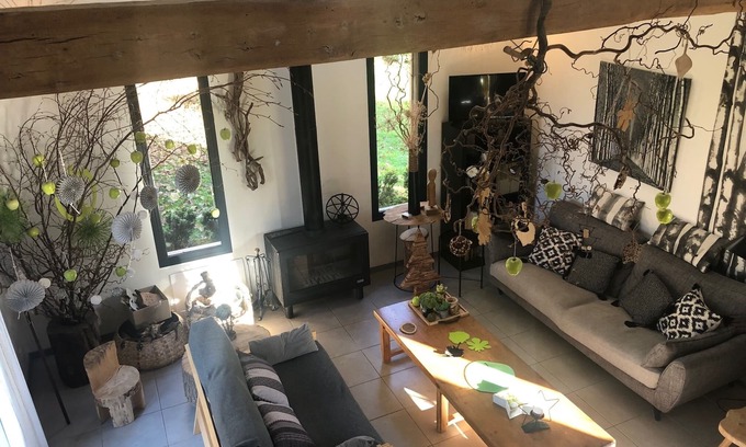 Beauval-en-Caux House | Gite 8p pleine nature:LE TILLEUL parc 5000m2 jeux cabanes ,feu de bois,mer 2Omn.