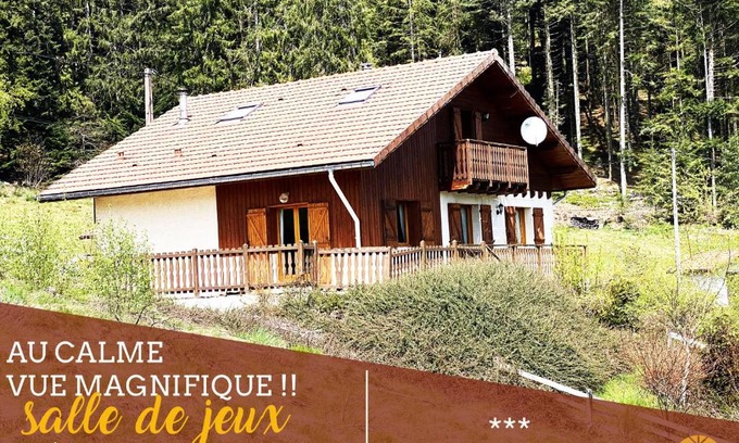 Le Tholy Ski Chalet | GITE DE FRANCE 8 pers - CLEDICIHOME - Vue magnifique ! - Fibre et Parking privé ! !