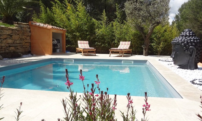 La Cadiere-d'Azur Villa | Gite in luxury house with air conditioning, private heated pool, housekeeping included.