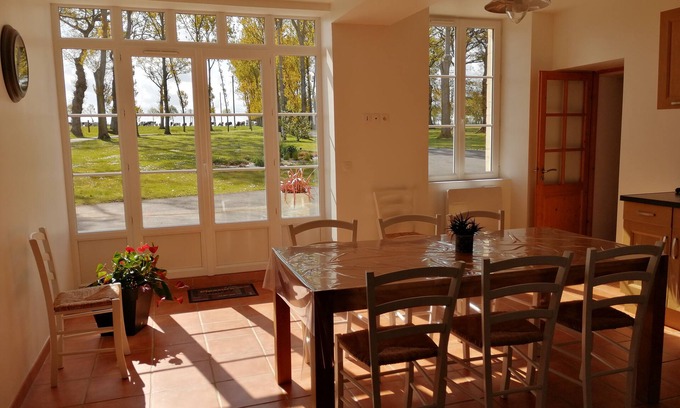 Le Molay-Littry House | GITE: LARGE HOLIDAY HOUSE IN THE COUNTRY WITH BILLIARD, LARGE LIVING ROOM