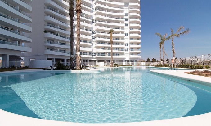 Canet de Berenguer Apartment | Global Properties: Apartment with terrace, sea and pool views