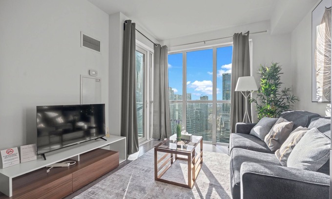 Toronto Entertainment District Condo | GLOBALSTAY 1 Bedroom & Den condo Bird's Eye View in DT
