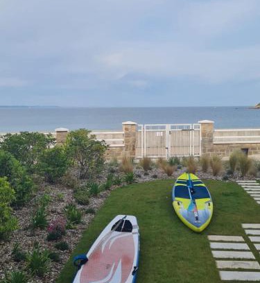 Trebeurden Apartment | Goas Treiz T3 jardin piscine et vue mer