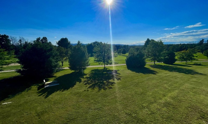 Wolfeboro Apartment | Golf course/mountain views with lake access
