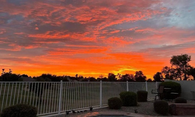 Superstition Springs House | Golf Course Single Level Home with Amazing Sunset Views