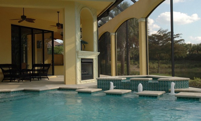 Bonita Springs House | Gorgeous Estate Home with Pool and Spa! Lake and Preserve View