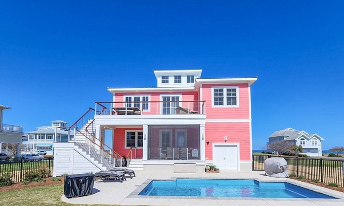 Cape Charles House | Gorgeous water views, a private swimming pool & easy access to private beach!