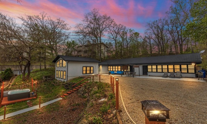 Osage Beach House | Grand Glaize Views Hot Tub Dock Firepit