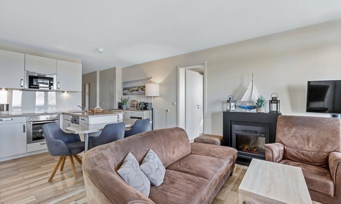 Wremen Apartment | Great apartment near the beach with sauna, beach chair and balcony with sea view