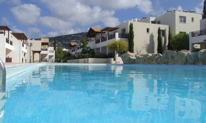 Peyia Town Apartment | Great first floor one bedroom apartment overlooking main pool, FREE WIFI