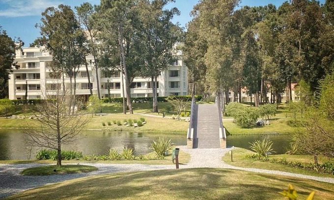 Solanas Apartment | Green Park 2 Ambientes con Balcón Vista Bosque o Laguna con Parrillero