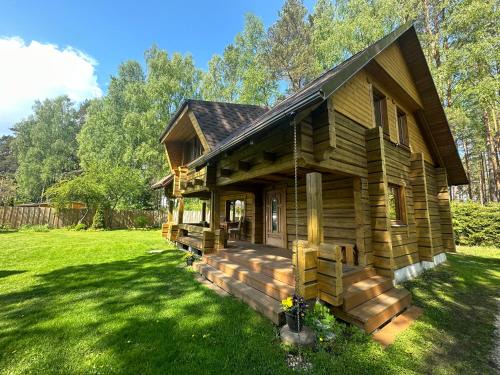 Saulkrasti Villa | Guļbūve ar saunu, kamīnu
