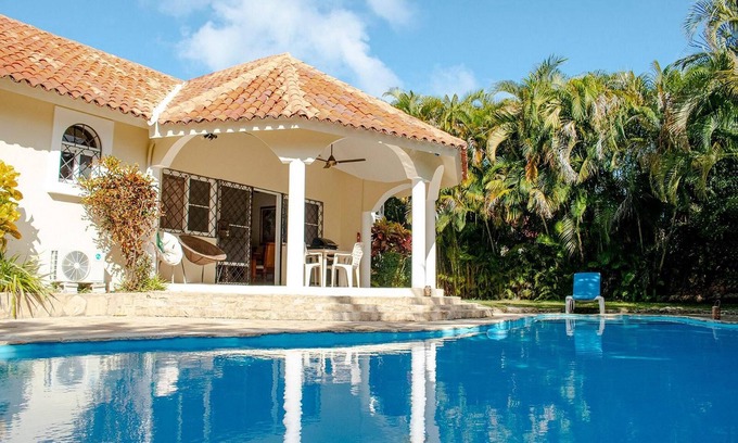 Sosua Villa | Guest-friendly 2BD villa, private pool/garden, TV/Netflix/WiFi, steps from beach
