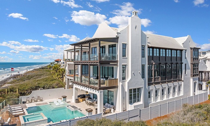 Seagrove Beach House | Gulf Front Sanctuary|Private Deeded Beach|One Of The Largest Gulf Front Pools