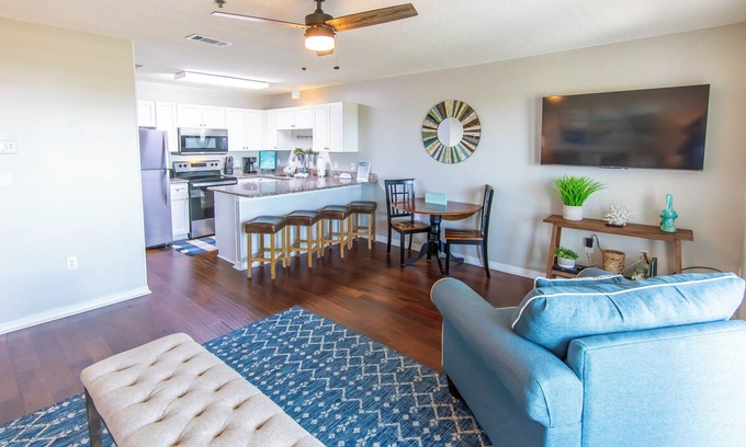 Gulf Place Condo | Gulf View! Pool, Tennis Court, Beach Access