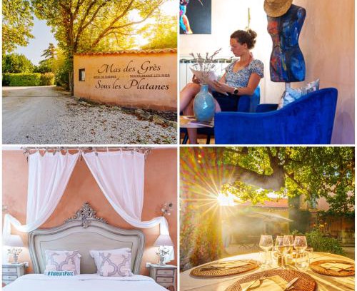 Lagnes Hotel | Hôtel Le Mas des Grès & Restaurant Sous les Platanes