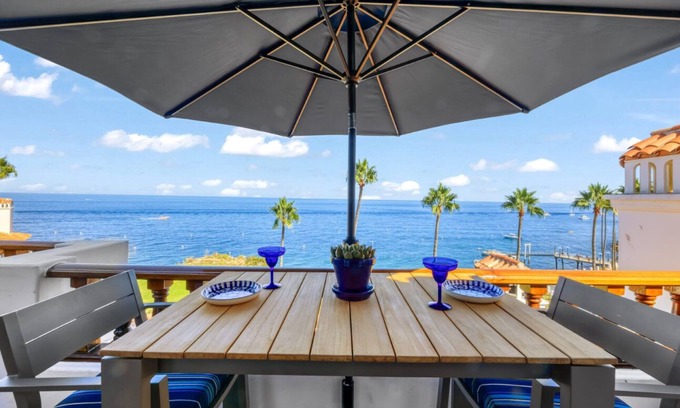 Avalon Condo | H894: Splendid Villa, ONLY 7 Steps, Breathtaking Ocean Views, Cart, Fireplace