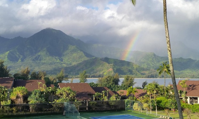 Princeville Apartment | Hanalei Bay RESORT 2312 289.00 Oct28-Nov1 BlowOutSaleBeachFront 10 Star Reviews!