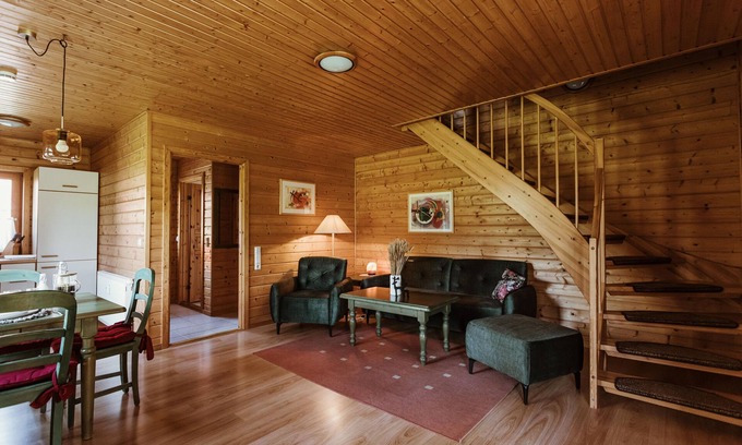 Rotacker Apartment | HAS-34 Log cabin, 4 pers., 65sqm, HT - Naturerlebnisdorf Blauvogel (3)