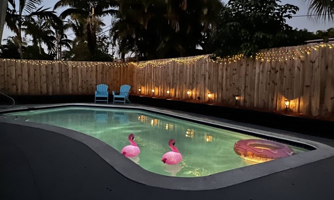 Fort Lauderdale House | Heated Pool Game Room in Newly Renovated Home in Fort Lauderdale