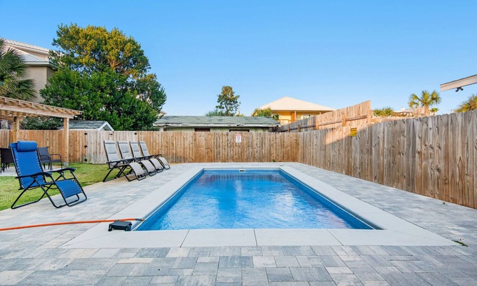 Kiska Beach House | Heated Private Pool~Across From Beach~FencedYard~Emerald Flamingo