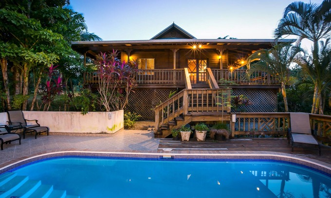 Sunnyside House | HGTV-Tropical Island Pool Home with Casita & 400 Foot Dock