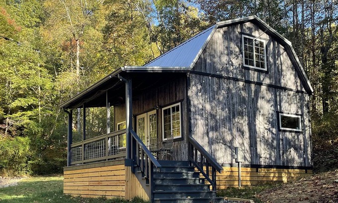 Lupton City Cabin | Hidden Cove Cabin at The Pines: Hand Crafted Charm in Peaceful Wooded Cove