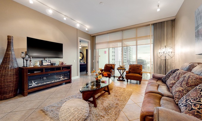 South Padre Island Condo | High-End Sapphire Condo with Gulf Views, Balcony, 2 Pools, Spa, Gym & Hot Tub