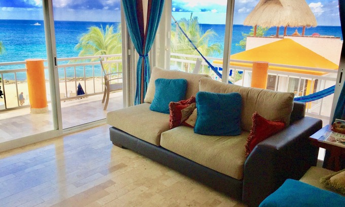 Cozumel Condo | Hippie Bob & Diana's Beachfront Penthouse; Chankanaab Area